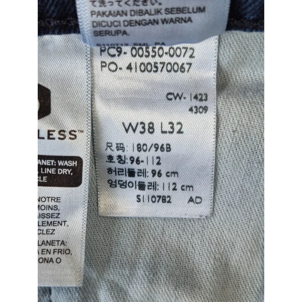 Levi's 511 Slim Fit Jeans Men's 38x32 Dark Wash Stretch Water Less Denim